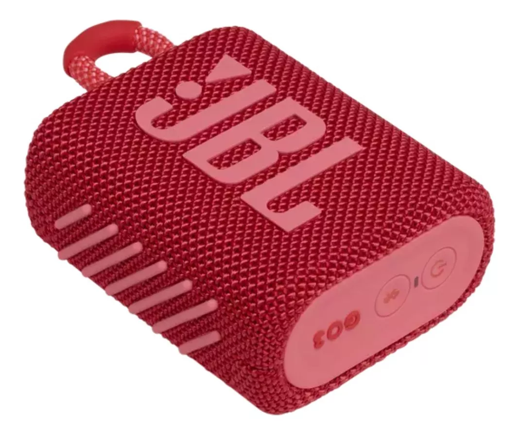 Caixa De Som JBL Go 3 Portátil Bluetooth Vermelho - Image 3